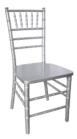 chiavari stacking chair, silver