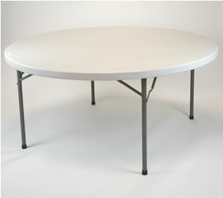 30" x 72" folding table, blow mold heavy duty