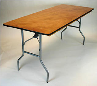 30" x 72" folding table, blow mold heavy duty