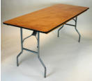 wooden folding table 30" x 96"